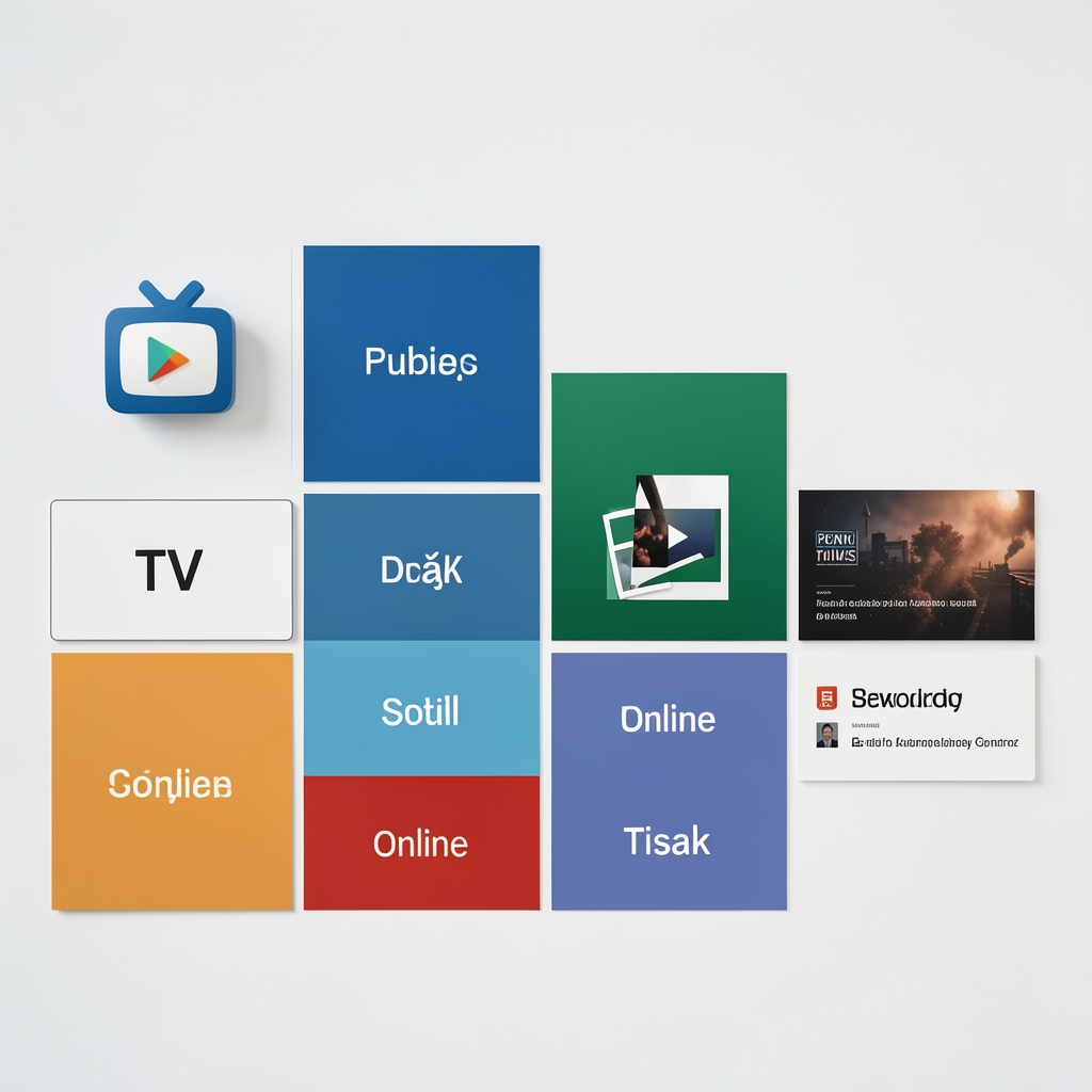 Grafikon koji pokazuje distribuciju medijskog vremena prema kanalima, TV, online, tisak